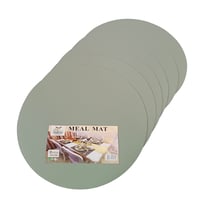 طقم مفارش طاولة جلد دائرية 38 سم