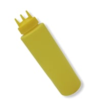 علب كاتشب لون اصفر 350 مل