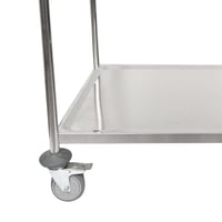 عربية استيل مسطح 2 رف