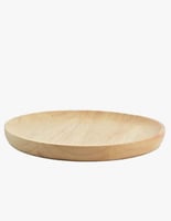 صحن تقديم خشب دائري