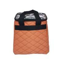 سلة ترامس جلد 2 خانة اورنج