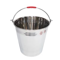 سطل استيل بغطاء يد احمر 16 لتر