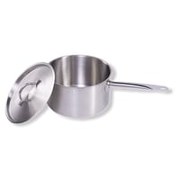 كسرولا استيل بغطاء 22 سم