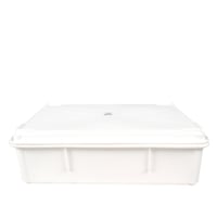 صندوق بلاستيك لعجين بغطاء 12 سم