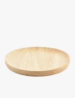 صحن تقديم خشب دائري