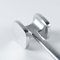 شاكوش لحم استيل بمقبض اسود alkhanbashi