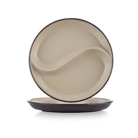 طبق ميلامين تقديم مقسم دائري 22 سم