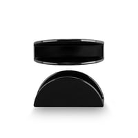 استاند مناديل طاولة ميلامين اسود لمعة