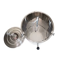 حافظة استيل بقفل وبزبوز 50 لتر