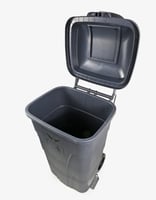 سلة نفايات بدعسة 120 لتر