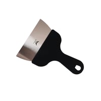 قشاطة صاج استيل مقبض اسود