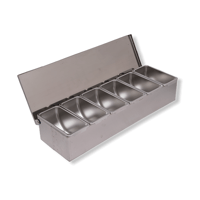 علب بهارات استيل 5 خانات