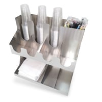 حامل اكواب استيل متعدد الخانات