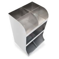 حامل اكواب ومناديل استيل متعدد الخانات