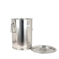سطل تخزين استيل بغطاء 50 سم