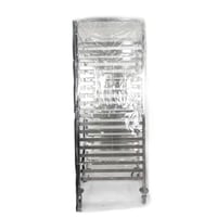 غطاء ترولي صغير نايلون شفاف اللون بني