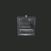 صندوق مكسرات اكريلك شفاف مستطيل