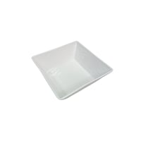 طبق تقديم ميلامين ابيض مربع 30 سم