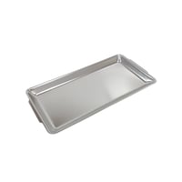 صحن تقديم فضي مستطيل المنيوم 30×16 سم