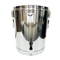 حافظة سوائل استيل بقفل وبزبوز 80 لتر