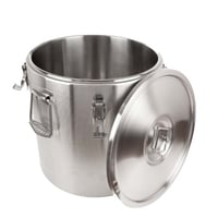 حافظة استيل بقفل ثقيل 60لتر