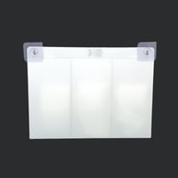 علبة وحامل كمامات و مناديل 3 خانات