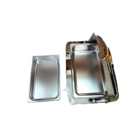 سفنديش سخان غطاء زجاجي ذهبي وفضي 9 لتر