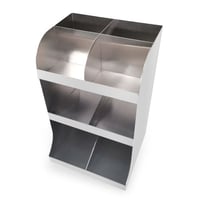 حامل اكواب ومناديل استيل متعدد الخانات