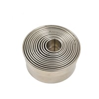 طقم قطاعة عجين دائرية سادة 12 قطعة