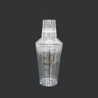 شيكر اكريلك شفاف 530 مل