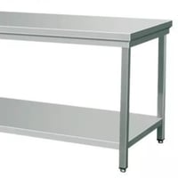 طاولة استيل رف سفلي 120 سم
