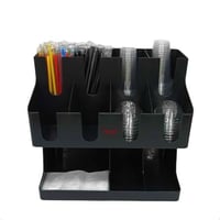 استاند وحامل اكواب ومناديل 11 خانة اسود