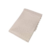 طقم مفارش طاولة لون بيج 9 قطع