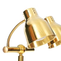 لمبة تسخين الطعام بقاعدة دائرية ذهبي ثنائي