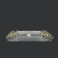 طقم صواني تقديم اكريلك شفاف 4 قطع