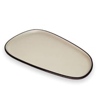 طبق ميلامين تقديم بيضاوي 15*27 سم