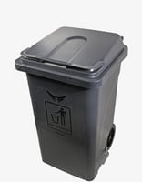 سلة نفايات بدعسة 100 لتر