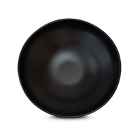 طبق تقديم ميلامين اسود دائري مقاس 22 سم