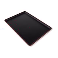 تباسي تقديم بلاستيك اسود 23*32 سم