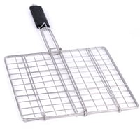 شبك شواية استيل يد اسود كبير