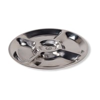 تباسي استيل مقسم 5 خانات 38 سم