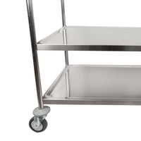 عربية استيل 3 رف مسطح