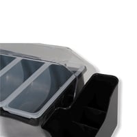 حافظة بهارات 6 خانات بلاستيك بجوانب