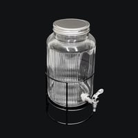 موزع مشروبات وعصيرات زجاجي 4 لتر