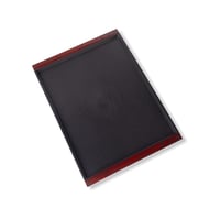 تباسي تقديم بلاستيك اسود 38×24 سم