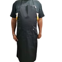 مريلة طبخ قماش مبطن بجلد