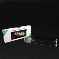 صينية تقديم شفاف مستطيله