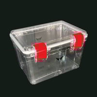 صندوق اكريلك شفاف بقفل 22 لتر