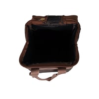 سلة ترامس جلد 1 خانة بني غامق