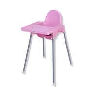 كرسي طعام للأطفال وردي